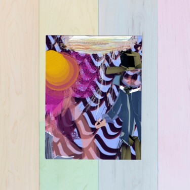 Digital Arts με τίτλο "Rencontre en douceur" από Jacky Patin, Αυθεντικά έργα τέχνης, Ψηφιακή ζωγραφική