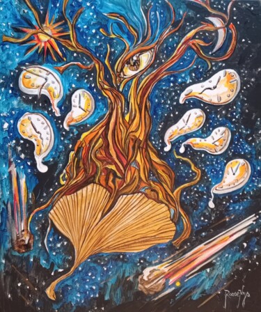 La nuit des temps Painting titled "La nuit des temps" by Jsroosenys, Original Artwork, Acrylic