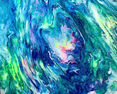 Peinture intitulée "Infinité" par Jessica Juge, Œuvre d'art originale, Acrylique