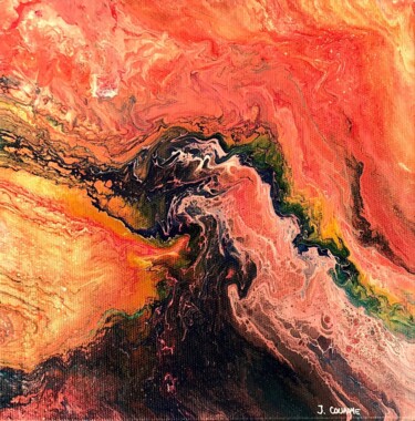 Painting titled "Abstraction" by Jessica Juge, Original Artwork, Acrylic