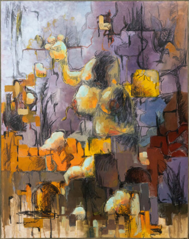 Malerei mit dem Titel "From the collection…" von Datis Golmakani, Original-Kunstwerk, Acryl