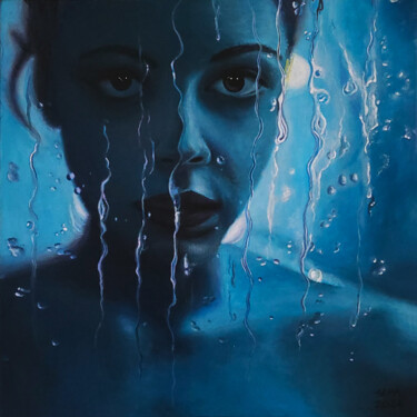 Schilderij getiteld "ECNELIS" door Georgina Sepa, Origineel Kunstwerk, Acryl