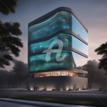 Digital Arts titled "mass plasma archite…" by Eduardo Vidal, Original Artwork, Digital Painting