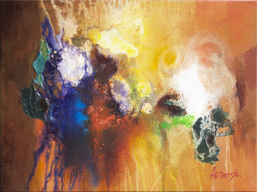Abstrait-13-24 绘画 标题为“Abstrait-13-24” 由Artoosh Mouradian, 原创艺术品, 丙烯