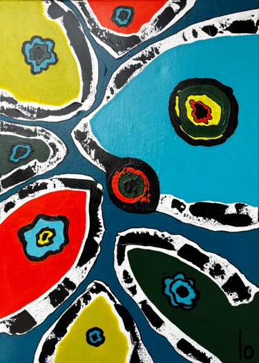 Peinture intitulée "Secret" par Lo Doré (Lo), Œuvre d'art originale, Acrylique