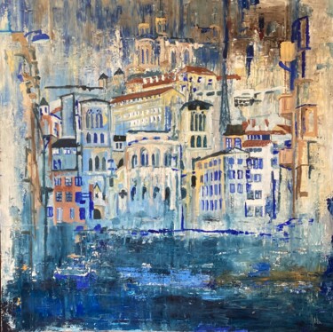 Pintura intitulada "En visite" por Hartiste, Obras de arte originais, Óleo