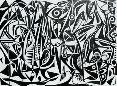 "no" başlıklı Tablo Shawn Mckinley tarafından, Orijinal sanat, Kolaj