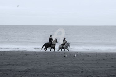 Fotografia zatytułowany „LA PLAYA” autorstwa Santos Merchán, Oryginalna praca, Fotografia cyfrowa
