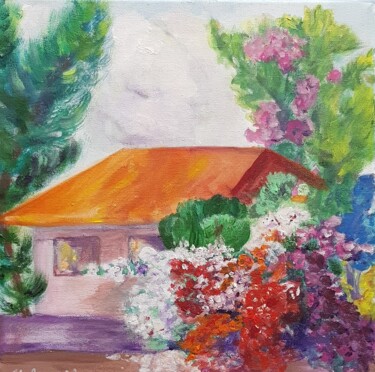 Peinture intitulée "Good Old Netanya" par Natalia Sharoni, Œuvre d'art originale, Acrylique Monté sur Châssis en bois