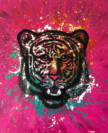 Peinture intitulée "Force transformatri…" par Jessica Juge, Œuvre d'art originale, Acrylique