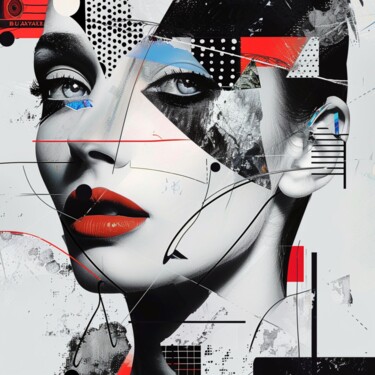 Malerei mit dem Titel "BAUHAUS CHIC" von Claudia Sauter (Poptonicart), Original-Kunstwerk, Acryl