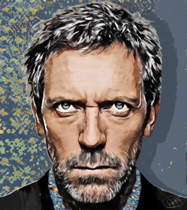 Digital Arts titled "Dr. House" by Marzia Schenetti, Original Artwork, Digital Painting