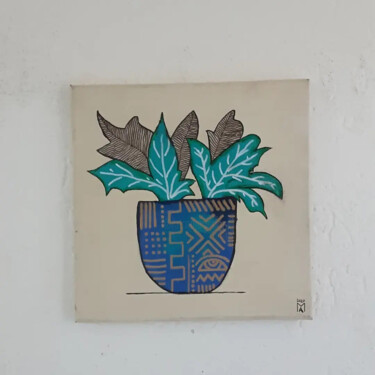 제목이 "Decorazione elegant…"인 미술작품 Angelo Marzullo로, 원작, 아크릴 나무 들것 프레임에 장착됨