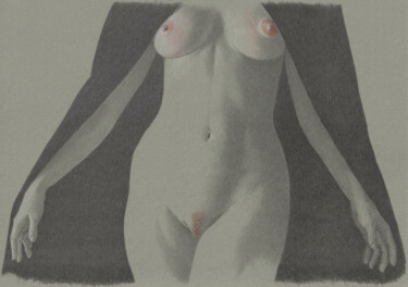 图画 标题为“"Black Nr.27 (22:23…” 由Walter Roos, 原创艺术品, 铅笔