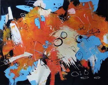 Painting titled "REF 9-24 - Liberté…" by Jeanne, Original Artwork, Acrylic Mounted on Wood Stretcher frame