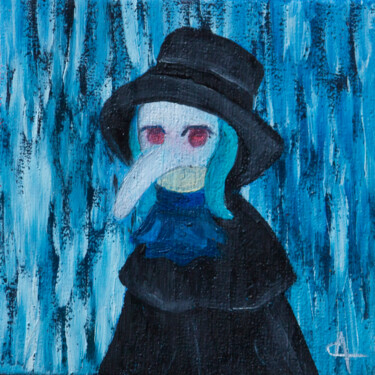 "Docteur de la peste" başlıklı Tablo Orichalk tarafından, Orijinal sanat, Petrol