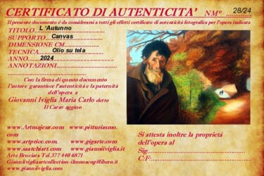 L'Autunno del Caravaggino 绘画 标题为“L'Autunno del Carav…” 由Gianni Iviglia, 原创艺术品, 油