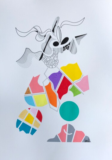 Peinture intitulée "24 020 Emergence" par Pascal Cavalli, Œuvre d'art originale, Acrylique