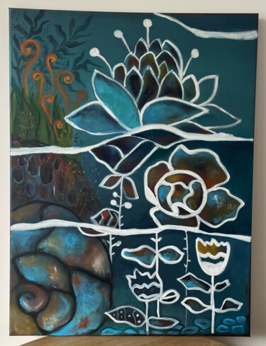 Pittura intitolato "Under water" da Mara, Opera d'arte originale, Acrilico