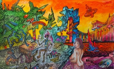 绘画 标题为“Ланшафт Vll.” 由Victor Filippsky, 原创艺术品, 丙烯