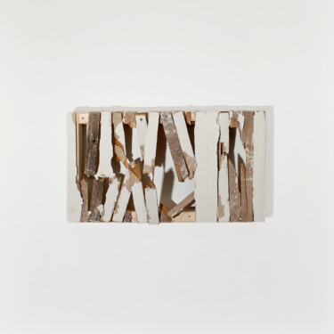 Laisse tomber IV 雕塑 标题为“Laisse tomber IV” 由Dominic St-Aubin, 原创艺术品, 石膏 安装在木板上