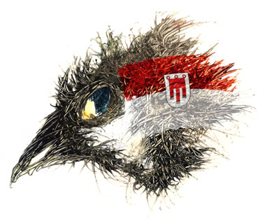数字艺术 标题为“PandemiBird Vorarlb…” 由Johann Sidlo, 原创艺术品, 数字油画