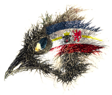 Digital Arts titled "Pandemi Bird Meckle…" by Johann Sidlo, Original Artwork, Digital Painting