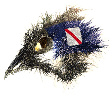 Digital Arts titled "Pandemi Bird Kampan…" by Johann Sidlo, Original Artwork, Digital Painting