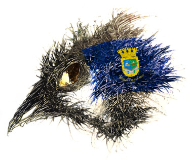 Digital Arts titled "Pandemi Bird Valpar…" by Johann Sidlo, Original Artwork, Digital Painting