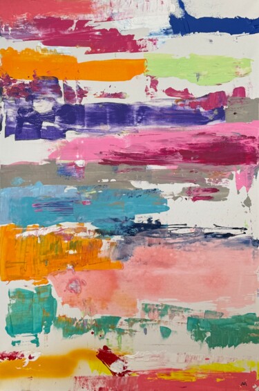 Pittura intitolato "The Landscape of Em…" da Aatmica Ojha, Opera d'arte originale, Acrilico Montato su Telaio per barella in…