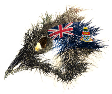 Digital Arts titled "Pandemi Bird Cayman…" by Johann Sidlo, Original Artwork, Digital Painting