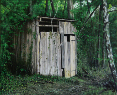绘画 标题为“Le Cabanon” 由Alain Dambès, 原创艺术品, 油 安装在木质担架架上