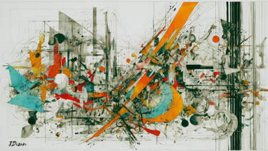 Art Canopus EFERVESCENT EMOTIONS Pintura intitulada "Art Canopus EFERVES…" por Dixon Galvao, Obras de arte originais, Pintura digital Montado em Armação em m…