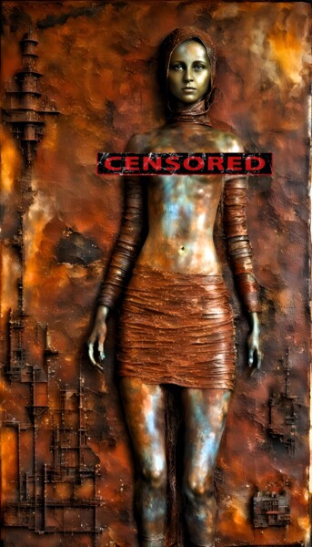 数字艺术 标题为“Censored” 由Kyozai, 原创艺术品, AI生成的图像