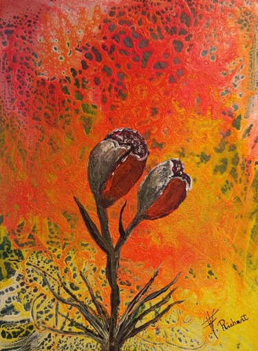 绘画 标题为“Génesis Floral” 由Vidal Fernández Richart, 原创艺术品, 丙烯
