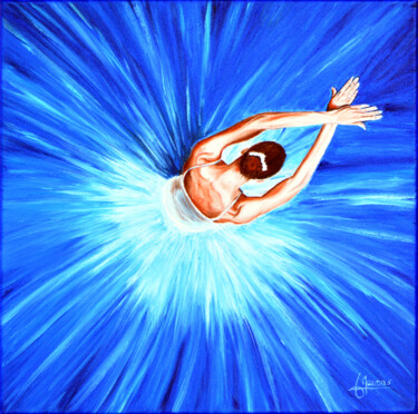 Painting titled "Corolle" by Jacques Maupas, Original Artwork, Oil