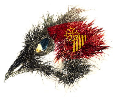 Pandemi Bird LANGUEDOC-ROUSSILLON Arts numériques intitulée "Pandemi Bird LANGUE…" par Johann Sidlo, Œuvre d'art originale, Peinture numérique