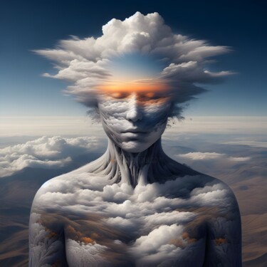 数字艺术 标题为“100 Faces of God_002” 由Александр Погодин, 原创艺术品, AI生成的图像