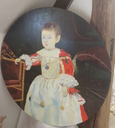 绘画 标题为“Le petit PHILIPPE” 由Anne Basch, 原创艺术品, 油 安装在木板上