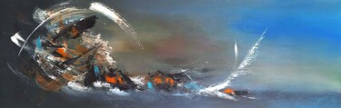 Painting titled "Evasion n°78" by Elbéger, Original Artwork, Acrylic