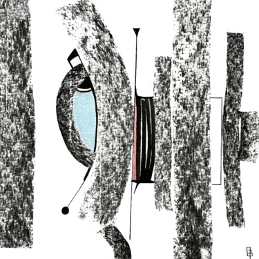 绘画 标题为“Sans titre 2” 由Bernard Martin, 原创艺术品, 粉彩 安装在木质担架架上
