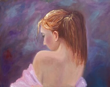 Painting titled "Gentle Youthfulness" by Olga Minasyan, Original Artwork, Oil