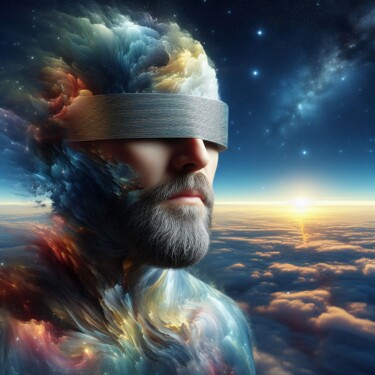 数字艺术 标题为“100 Faces of God_010” 由Александр Погодин, 原创艺术品, AI生成的图像