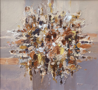 The Texture of Fall 绘画 标题为“The Texture of Fall” 由Hayk Miqayelyan, 原创艺术品, 油 安装在木质担架架上