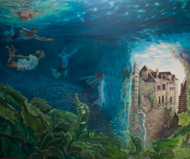 绘画 标题为“INTROMERSION COLECT…” 由Gabriela Sandra Ruetsch, 原创艺术品, 油 安装在木质担架架上