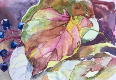 绘画 标题为“Autumn” 由Sateh, 原创艺术品, 水彩