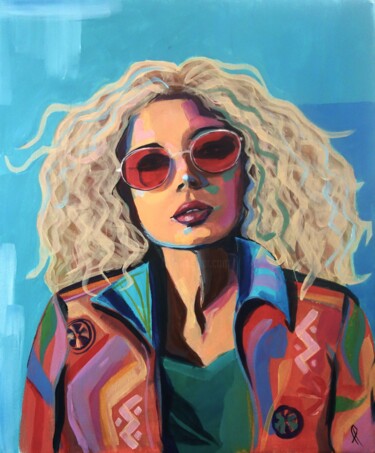 Peinture intitulée "joyce" par Fanny Pasquier, Œuvre d'art originale, Acrylique