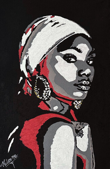 Painting titled "Méfiance" by Nelson Maz, Original Artwork, Acrylic