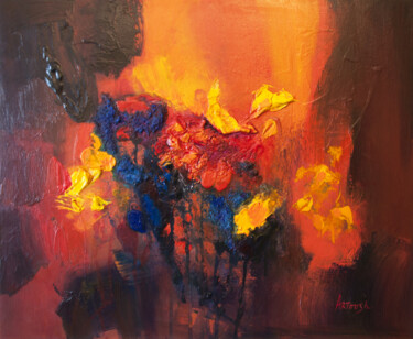 Abstrait-19-24 Peinture intitulée "Abstrait-19-24" par Artoosh Mouradian, Œuvre d'art originale, Acrylique