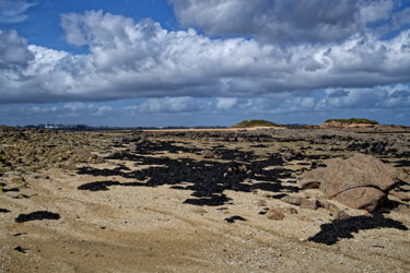 Photographie intitulée "Carantec, l'estran…" par Thierry Martin, Œuvre d'art originale, Photographie numérique